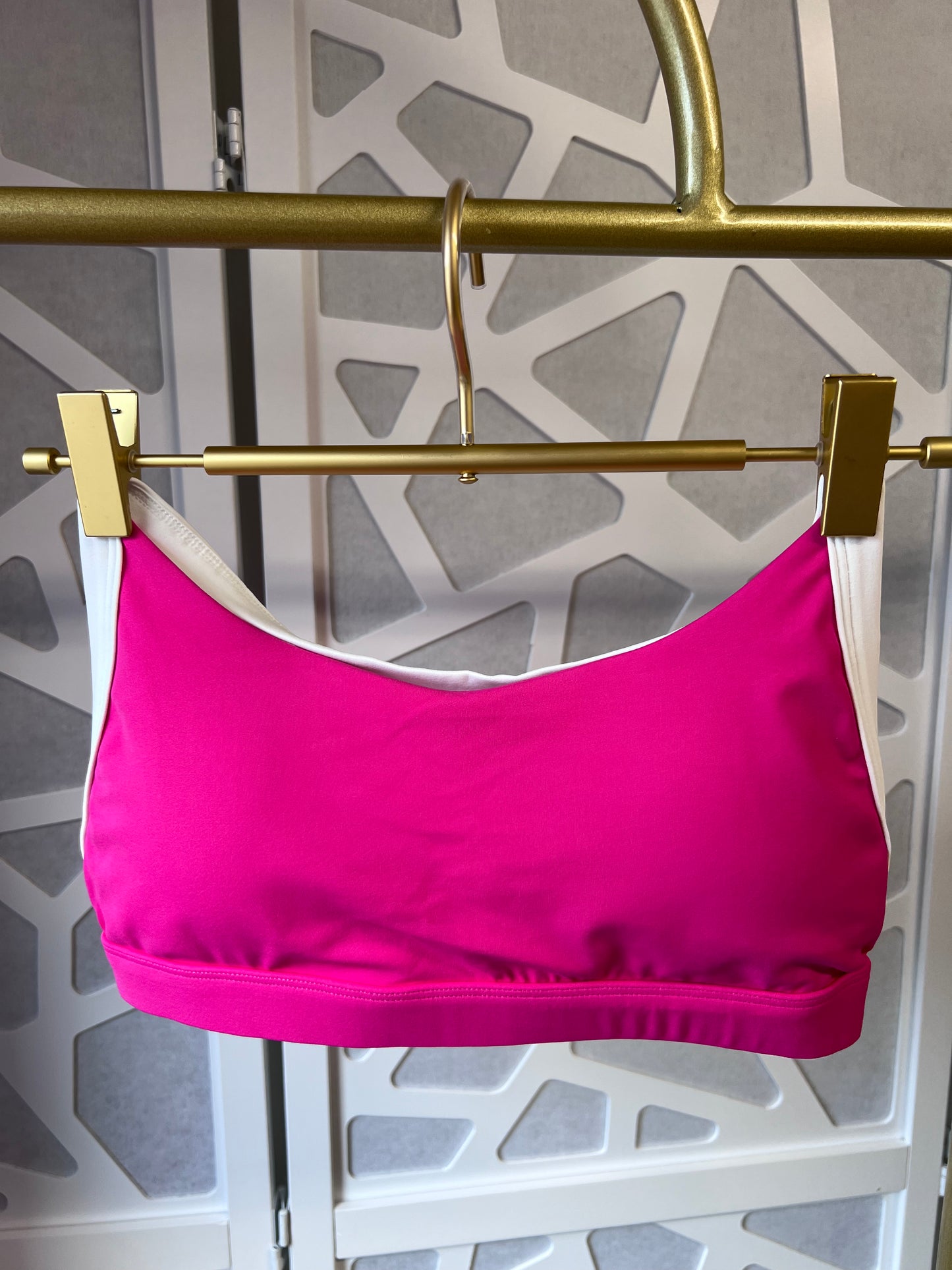 Pink Halter Sport Bra