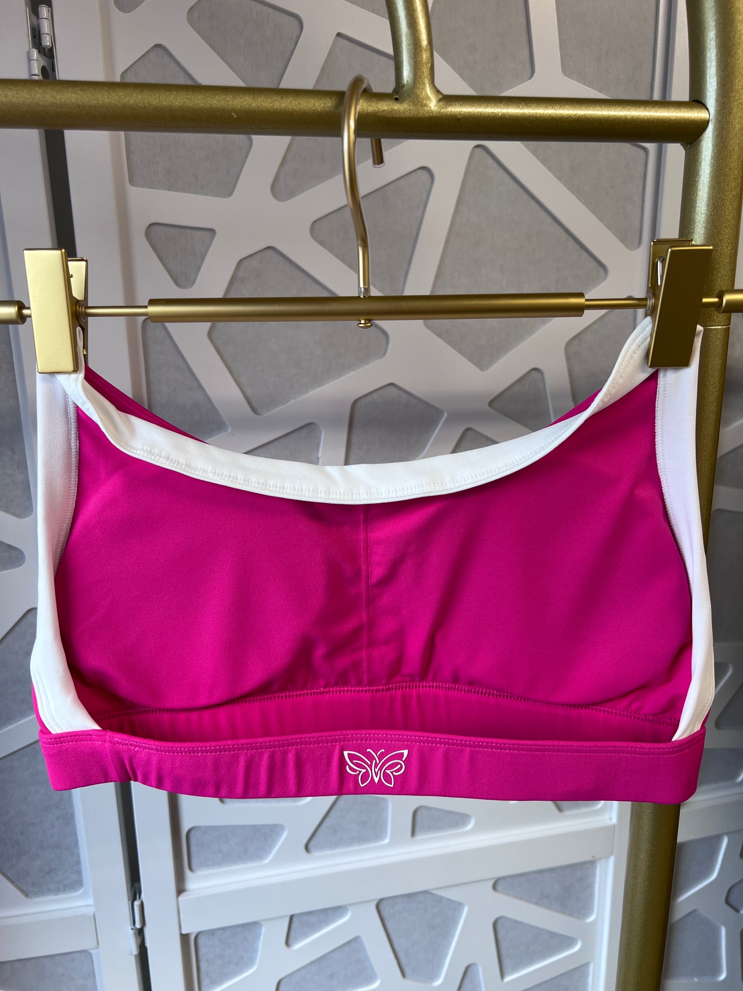 Pink Halter Sport Bra