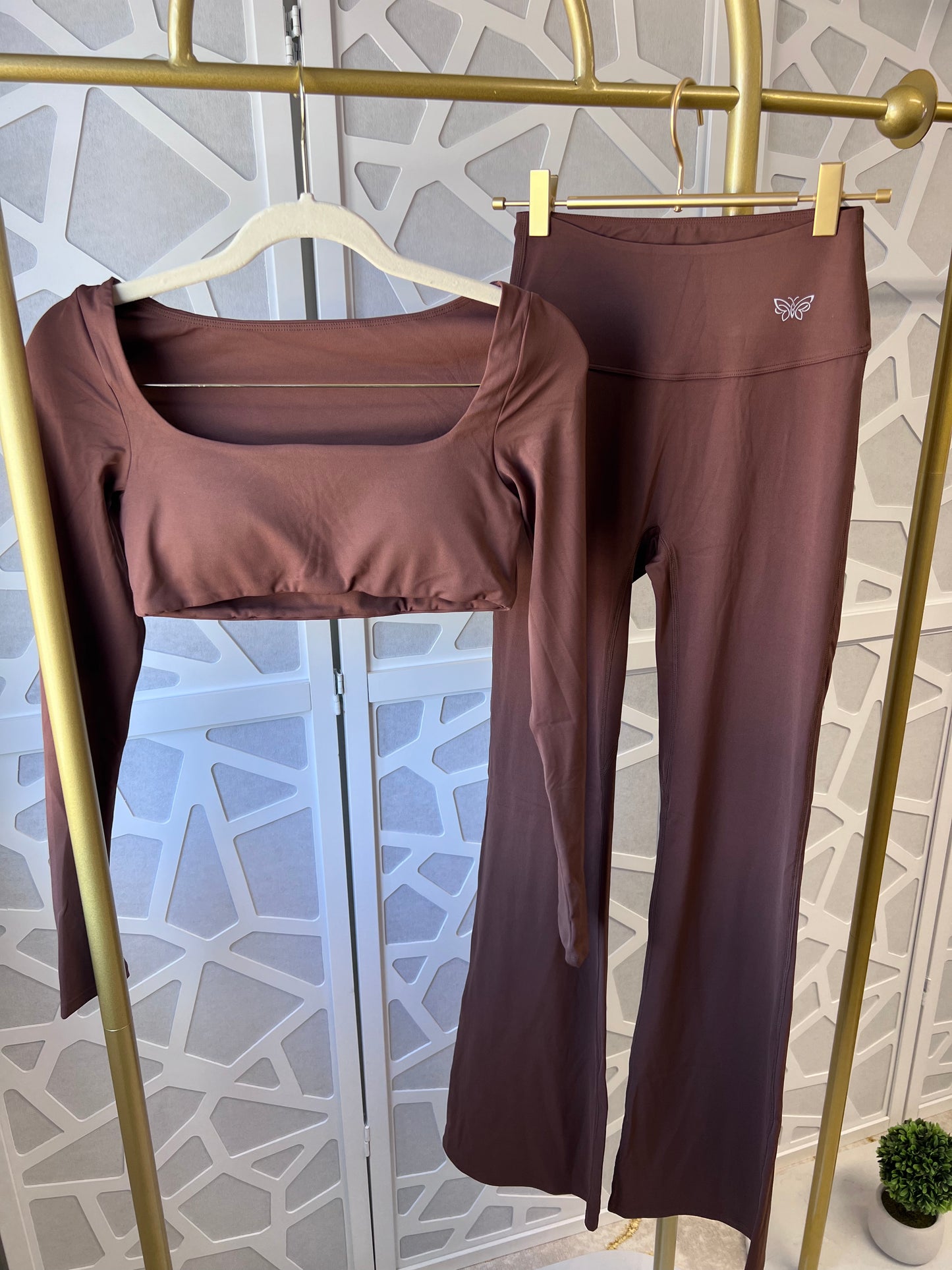 Brown Long Sleeve Set